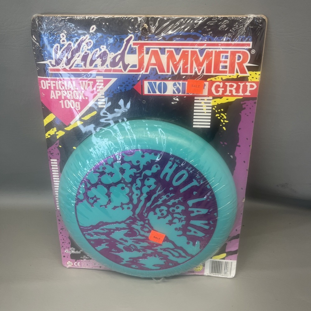 Vtg NEW WIND JAMMER NO SLIP GRIP Purple FRISBEE Hot Lava